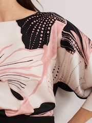 Phase Eight Black Antonia Print Top - Image 4 of 6