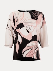 Phase Eight Black Antonia Print Top - Image 6 of 6