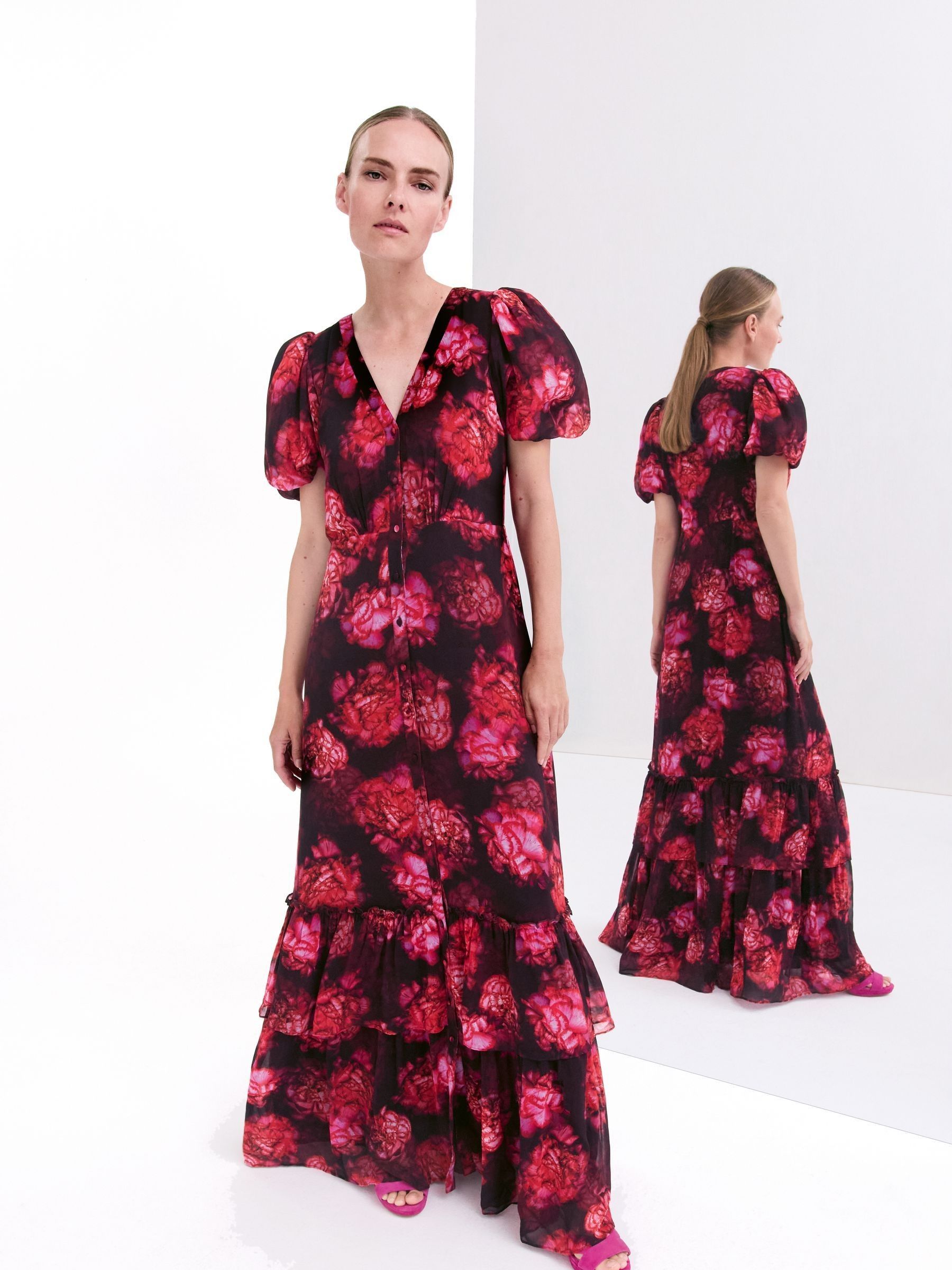Buy Phase Eight Black Amaris Floral Dress from the Next UK