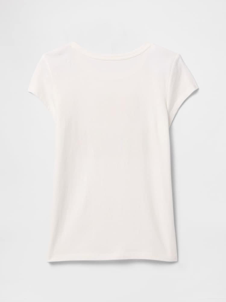 Gap White Girl Power Graphic Short Sleeve Crew Neck T-Shirt (4-13yrs) - Image 2 of 3