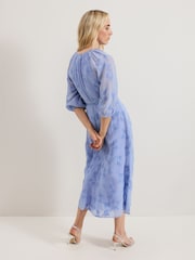 Phase Eight Blue Liona Floral Dress - Image 2 of 7