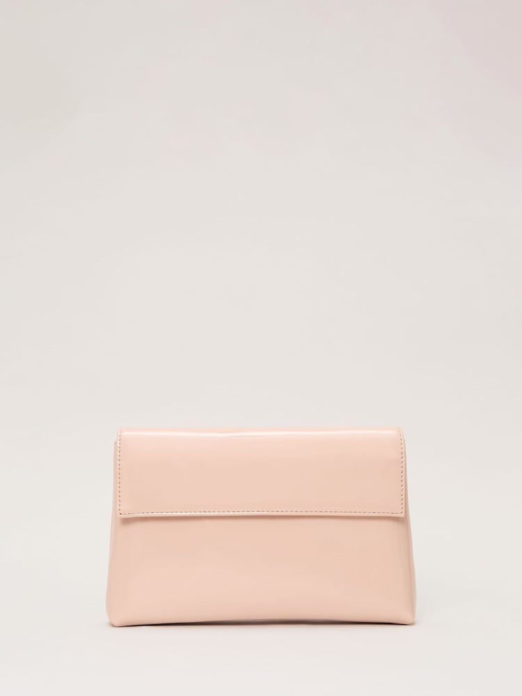 Phase Eight Pink Patent Clutch Bag - Image 1 of 7