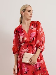 Phase Eight Pink Patent Clutch Bag - Image 6 of 7