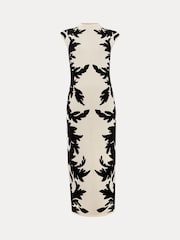 Phase Eight Black Beth Jacqaurd Dress - Image 7 of 7
