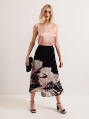 Phase Eight Black Elmina Floral Skirt - Image 1 of 6