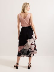 Phase Eight Black Elmina Floral Skirt - Image 2 of 6