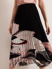 Phase Eight Black Elmina Floral Skirt - Image 5 of 6