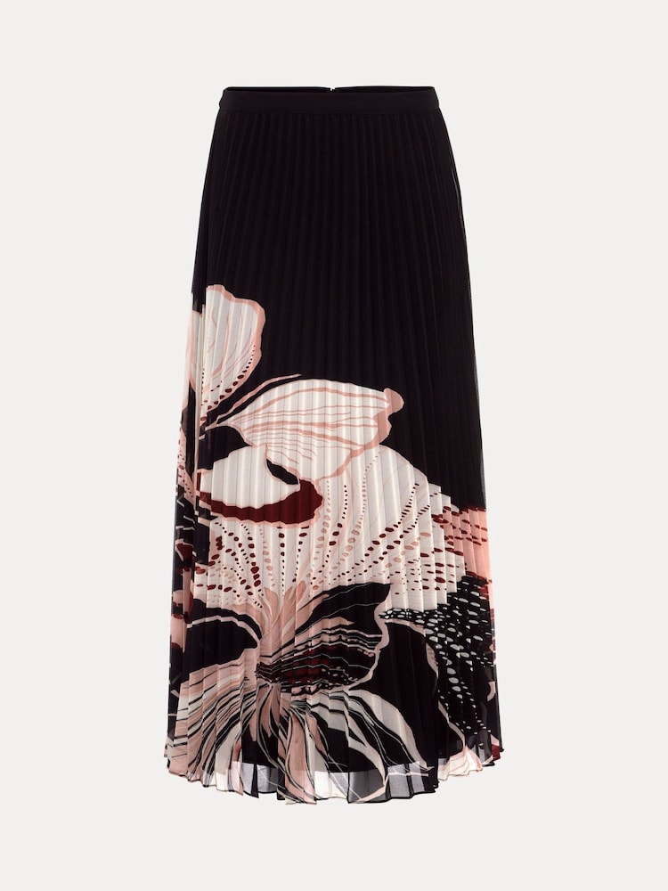 Phase Eight Black Elmina Floral Skirt - Image 6 of 6