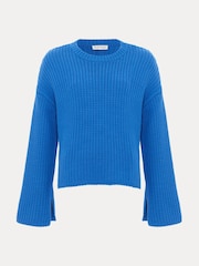 Phase Eight Blue Gabby Textured Knit Jumper - Image 7 of 7