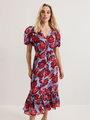 Phase Eight Black Francesca Midi Dress - Image 3 of 6
