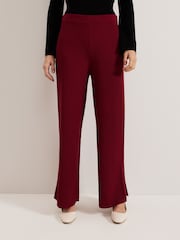 Phase Eight Red Lori Ribbed Trousers - Image 3 of 7