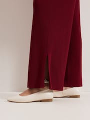 Phase Eight Red Lori Ribbed Trousers - Image 4 of 7