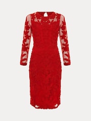 Phase Eight Red Navida Midi Dress - Image 7 of 7