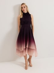 Phase Eight Black Maybel Ombre Dress - Image 1 of 7