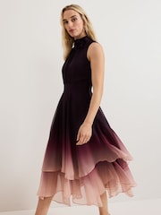 Phase Eight Black Maybel Ombre Dress - Image 3 of 7
