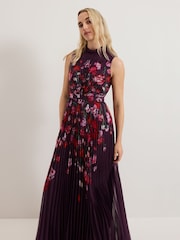 Phase Eight Black Dahlia Floral Dress - Image 3 of 7