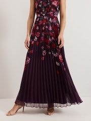Phase Eight Black Dahlia Floral Dress - Image 6 of 7