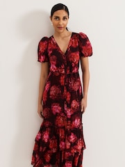 Phase Eight Black Petite Amaris Dress - Image 3 of 6