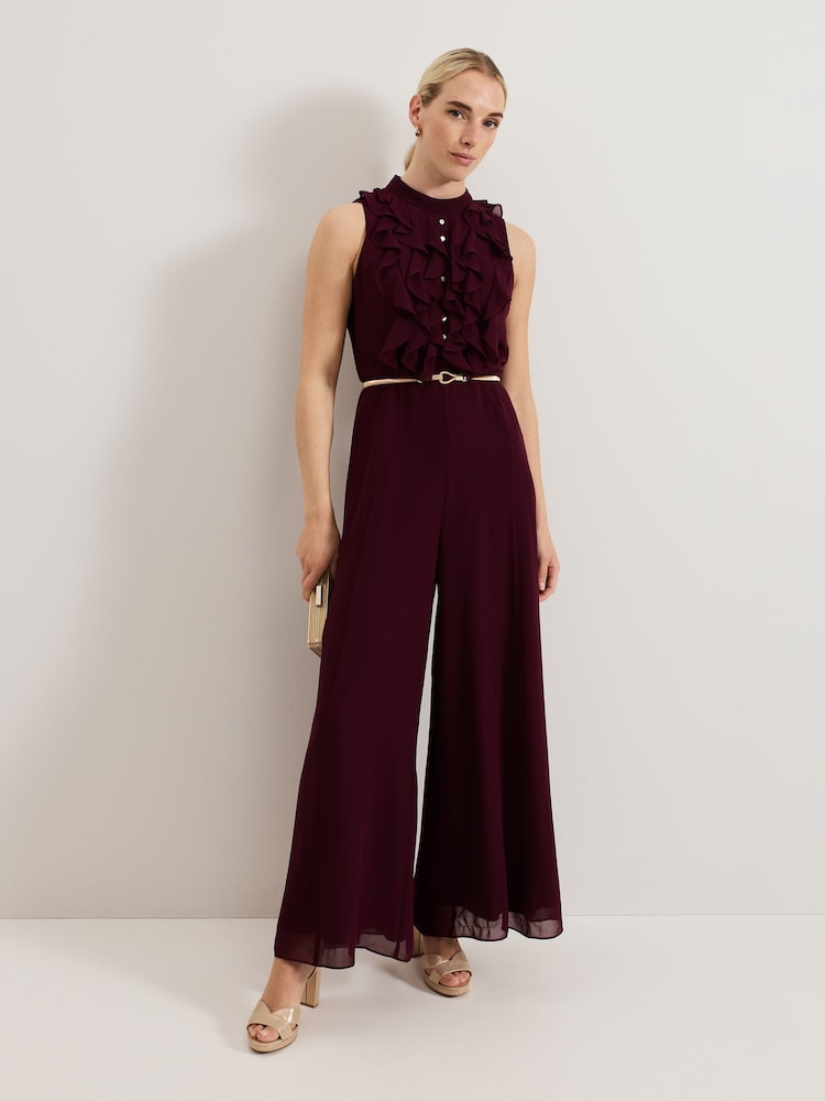 Phase Eight Red Nalani Jumpsuit - Image 1 of 7
