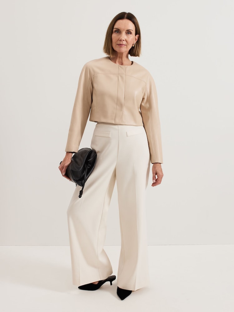 Phase Eight Natural Sylvia PU Jacket - Image 3 of 6