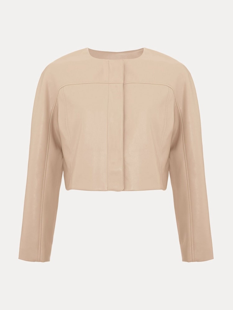 Phase Eight Natural Sylvia PU Jacket - Image 6 of 6