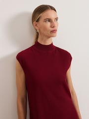 Phase Eight Red Lori Ribbed Tunic - Image 4 of 7