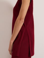 Phase Eight Red Lori Ribbed Tunic - Image 6 of 7