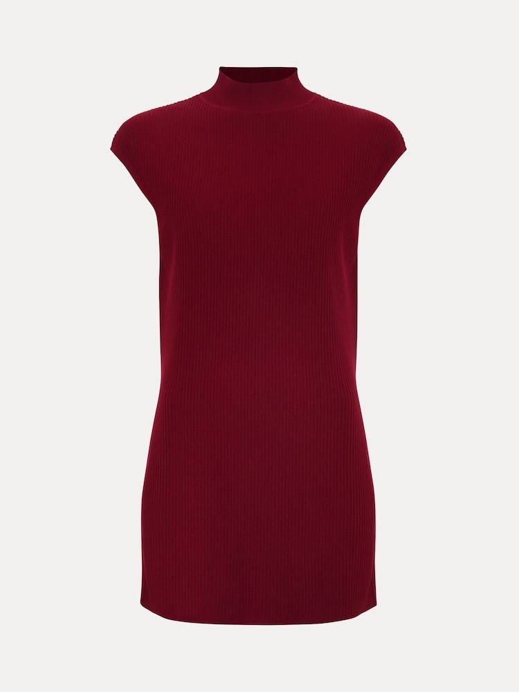 Phase Eight Red Lori Ribbed Tunic - Image 7 of 7