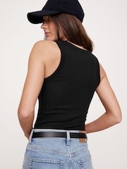 Banana Republic Black Ribbed Tank T-Shirts - Image 2 of 3