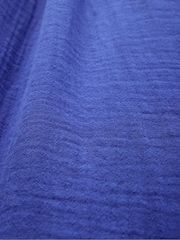 Gap Blue 100% Cotton Crinkle Gauze Easy Barrel Trousers - Image 11 of 11