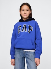 Gap Blue Vintage Soft Logo Hoodie (4-13yrs) - Image 4 of 5
