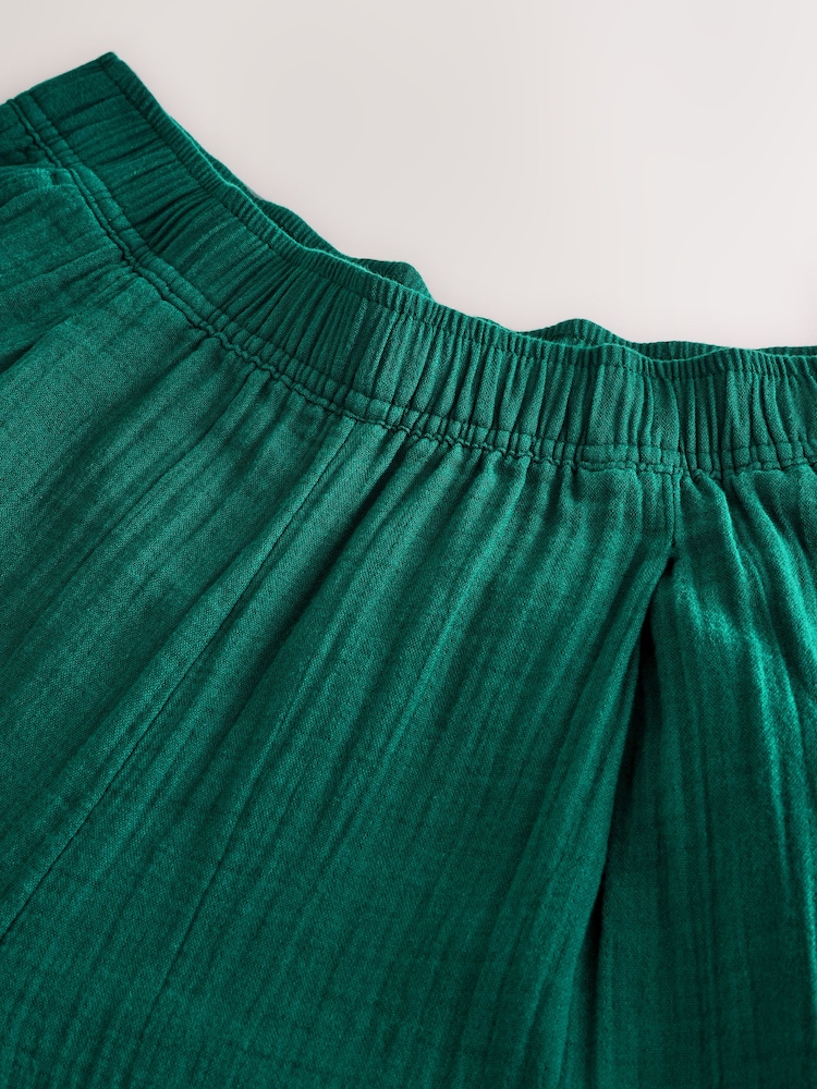 Groen - Gap 100% katoenen Kreukeltextuur gaas Easy Barrel Broeken - Image 10 of 12