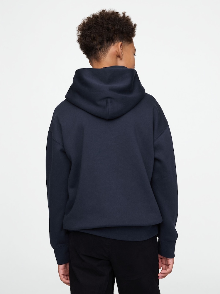 Gap Navy Blue Los Angeles Vintage Fleece-Lined Hoodie (4-13yrs) - Image 2 of 4