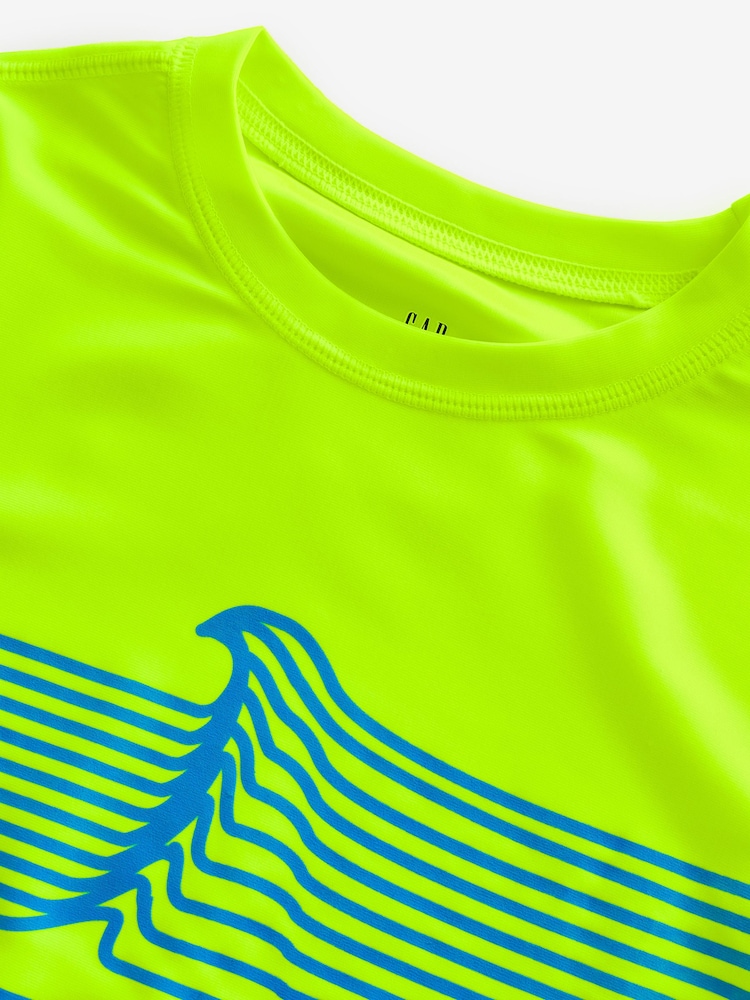 Желтый - Gap Long Sleeve Swim Rash Guard (4-13yrs) - Изображение 5 из 5