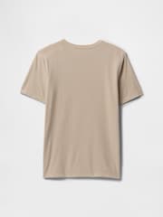 Gap Beige Logo Short Sleeve Crew Neck Graphic T-Shirt (4-13yrs) - Image 2 of 3