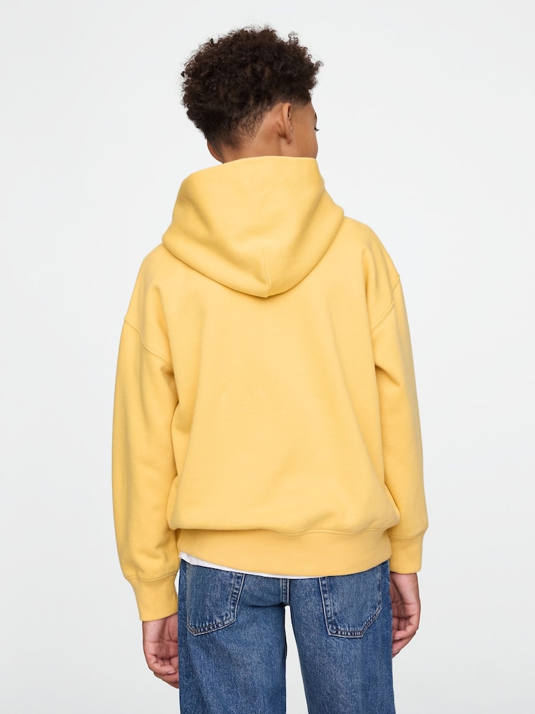 Gap Yellow San Francisco Vintage Fleece-Lined Hoodie (4-13yrs) - Image 2 of 3