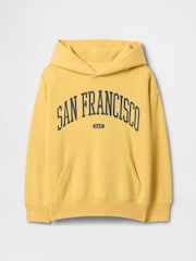San Francisco, Gelb - Gap – Vintage-Hoodie mit Fleecefutter (4–13 J.) - Bild 4 von 5
