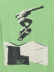 zelena Skateboarder - Gap Short Sleeve Graphic T-Shirt (4-13yrs) - Slika 2 iz 2