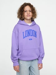 Gap Purple London Vintage Fleece-Lined Hoodie (4-13yrs) - Image 1 of 4