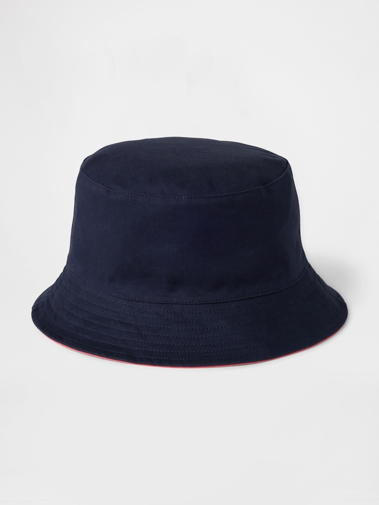 Gap Blue & Pink Kids Reversible Organic Cotton Bucket Hat (4-10yrs) - Image 1 of 2