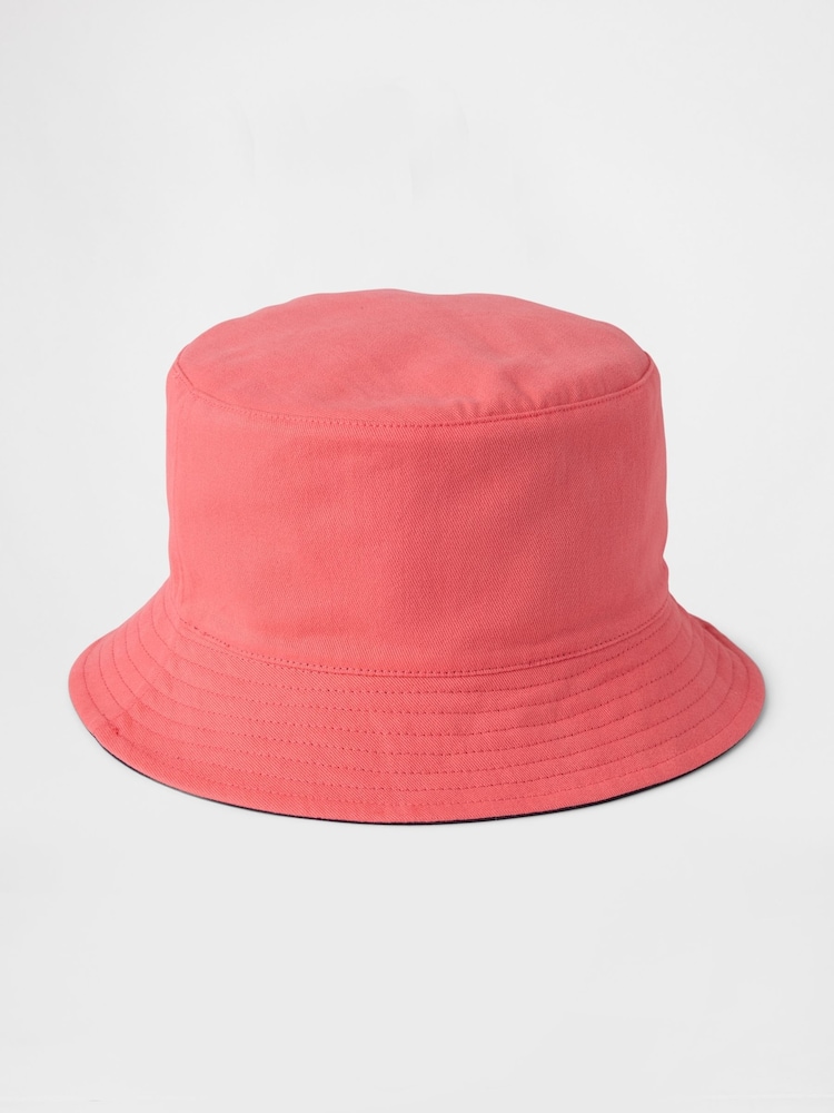 Gap Blue & Pink Kids Reversible Organic Cotton Bucket Hat (4-10yrs) - Image 2 of 2