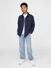 Gap Navy Blue Knit Pull On Jeans (4-13yrs) - Image 3 of 5