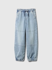 Gap Navy Blue Knit Pull On Jeans (4-13yrs) - Image 4 of 5