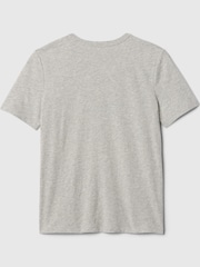 Gap Grey Logo Short Sleeve Crew Neck T-Shirt (4-13yrs) - Image 2 of 2