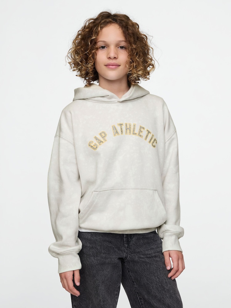 Gap Grey Vintage Soft Logo Hoodie (4-13yrs) - Image 1 of 5