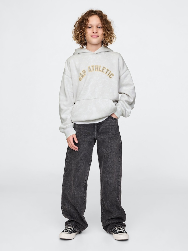 Grijs - Gap vintage zachte hoodie met logo (4 - 13 jr) - Image 3 of 5