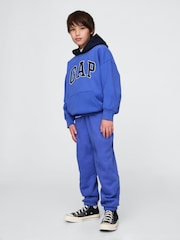 Blauw - Gap vintage zachte joggingbroek met fleece voering (4 - 13 jr) - Image 2 of 5