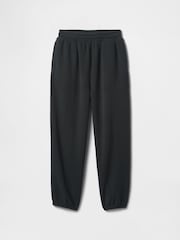 Negro - Pantalones de chándal suaves con forro polar y logo de estilo vintage de Gap (4-13 años) - Imagen 4 de 4