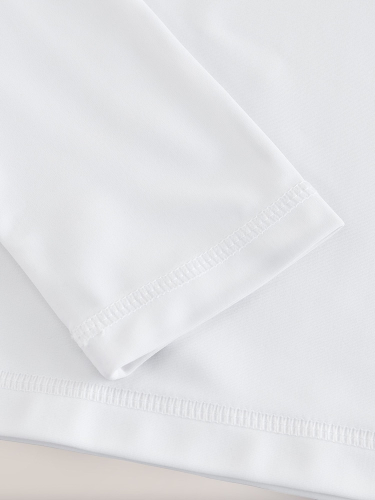 Gap White Logo Long Sleeve Swim Rash Guard (4-13yrs) - Image 4 of 4 Gap White Logo Long Sleeve Swim Rash Guard (4-13yrs) - Image 4 of 4