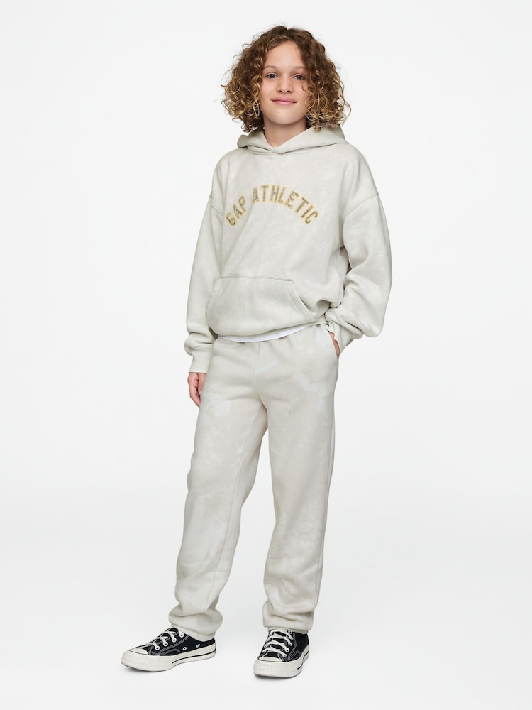 Grijs - Gap vintage zachte joggingbroek met fleece voering (4 - 13 jr) - Image 2 of 4